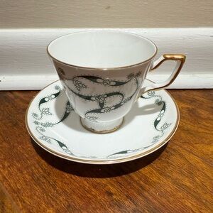 Royal Tara Fine Bone China Tea Cup & Saucer, Celtic Pattern, Ireland